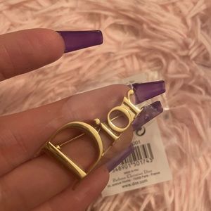 Authentic christian dior pin gold